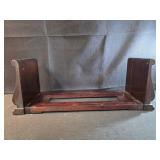extendable sliding oak book holder features