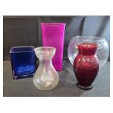 Assorted vases