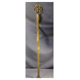 Vintage solid brass photo holder 28" long
