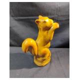 Ceramic squirrel statue