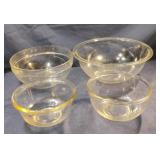Glass mixing bowls