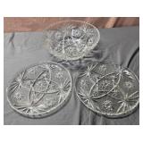 vintage Anchor Hocking Prescut clear glass 2