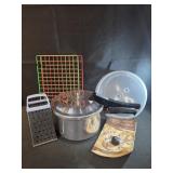 Mirro pressure cooker. Microwave playe cover.