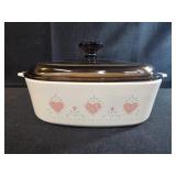vintage CorningWare A-2-B casserole dish in the