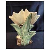 vintage 1940s or 1950s McCoy Pottery double tulip