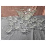 Anchor Hocking vintage punch set Early American