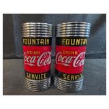 vintage 1997 Coca-Cola Fountain Service salt and