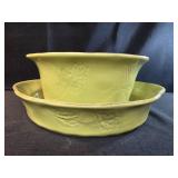 Rachel Ray Green STONEWARE 2 CASSEROLE DISH