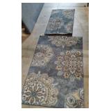 Rugs. 20 x 34 and 45 1/2 x 30