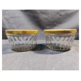 Vintage Hazel Atlas glass jelly jars with Kerr