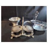 vintage mid-century chrome or silver-plated