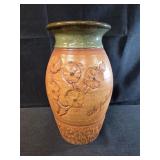 Bob Timberlake signed piece of pottery vase 11"