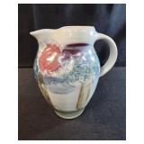 6.5" Abstract Art Pottery Hand Thrown Pinched