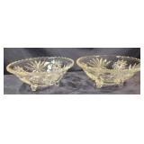 Vintage Anchor Hocking Star Of David Clear