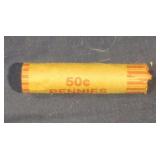 Roll of copper pennies. .50ï¿½