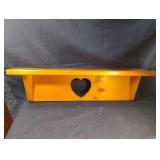 Wooden shelf 23 x 7 x 5 1/2