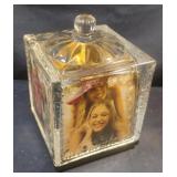 Godinger Dublin Crystal revolving photo cube