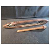 vintage wood textile mill shuttle with a