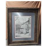 27x33 framed reclaimed wood "Old Fashioned" by