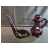 vintage Avon 1876 Cape Cod Collection ruby red