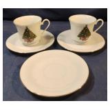 Vintage Sea Gull Fine China Christmas Tree footed