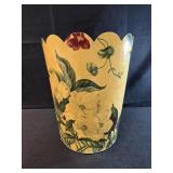 Vintage floral wast basket