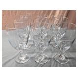 Crystal water goblets lot of 9