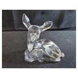 Vintage Fenton Fawn Deer Figurine Clear Crystal