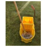 Commercial mop bucket with mop
