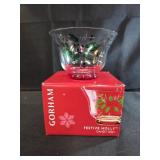 Gorham Festive Holly Design Hand Painted holiday