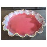 Handmade pottery seagrove nc 11x2 pink/purple