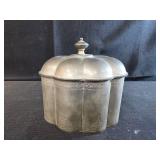 vintage Godinger Silver Co. fluted jewelry box,