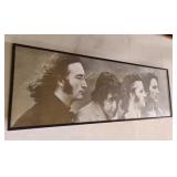 Vintage 1991 black-and-white lithograph poster