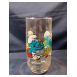 1982 Smurfs "Brainy" collectors glass