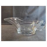 Anchor Hocking Presence clear glass gravy boat,