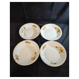 Four vintage Homer Laughlin bowl in the "Poppy &