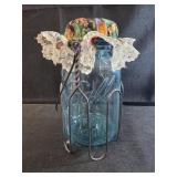 Vintage Ball Jar with Zinc Lid and holder, #2