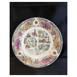 vintage North Carolina souvenir plate featuring