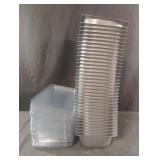 Plastic containers with lids 35 total