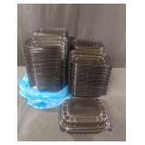Small plastic to go boxes. 70 total