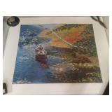 "Rowboat", a lithograph created in 1980 by