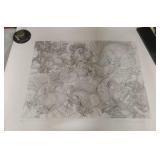 limited-edition etching titled "Onze Chevaux"