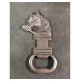 vintage metal horse head bottle opener