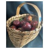 basket of fake apples