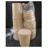 Paper cups with lids. 25 total