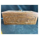 Vintage wood bread box and chest