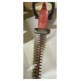 Red hedge trimmer