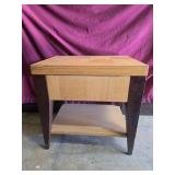 Lane End Table with drawer 24"Wx24"Tx18"D