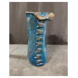 Pottery glazed vase