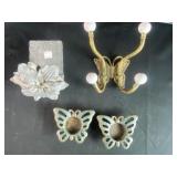 Butterfly and flower decor